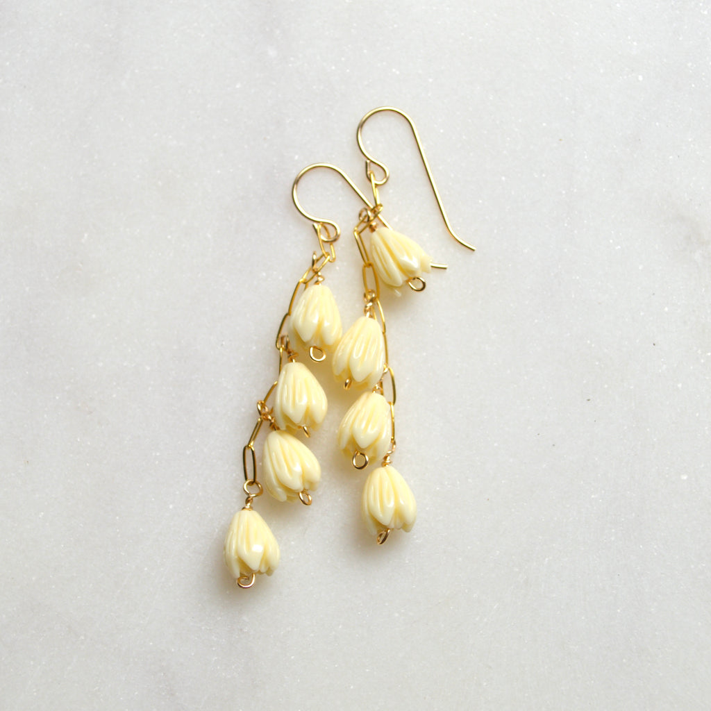 pikake flower seeds Pikake Flower Dangle Earrings
