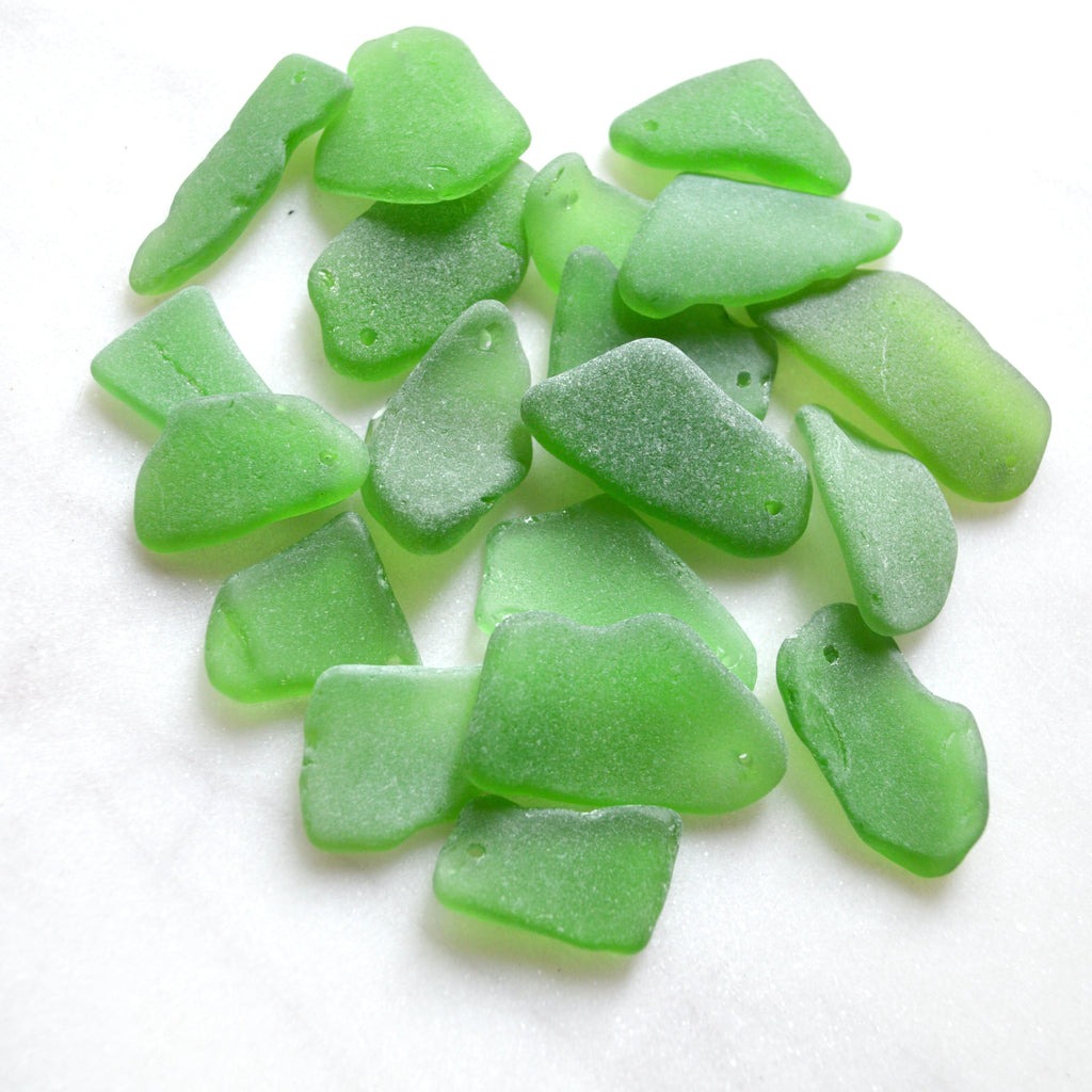 Emerald Green Sea Glass Pendant