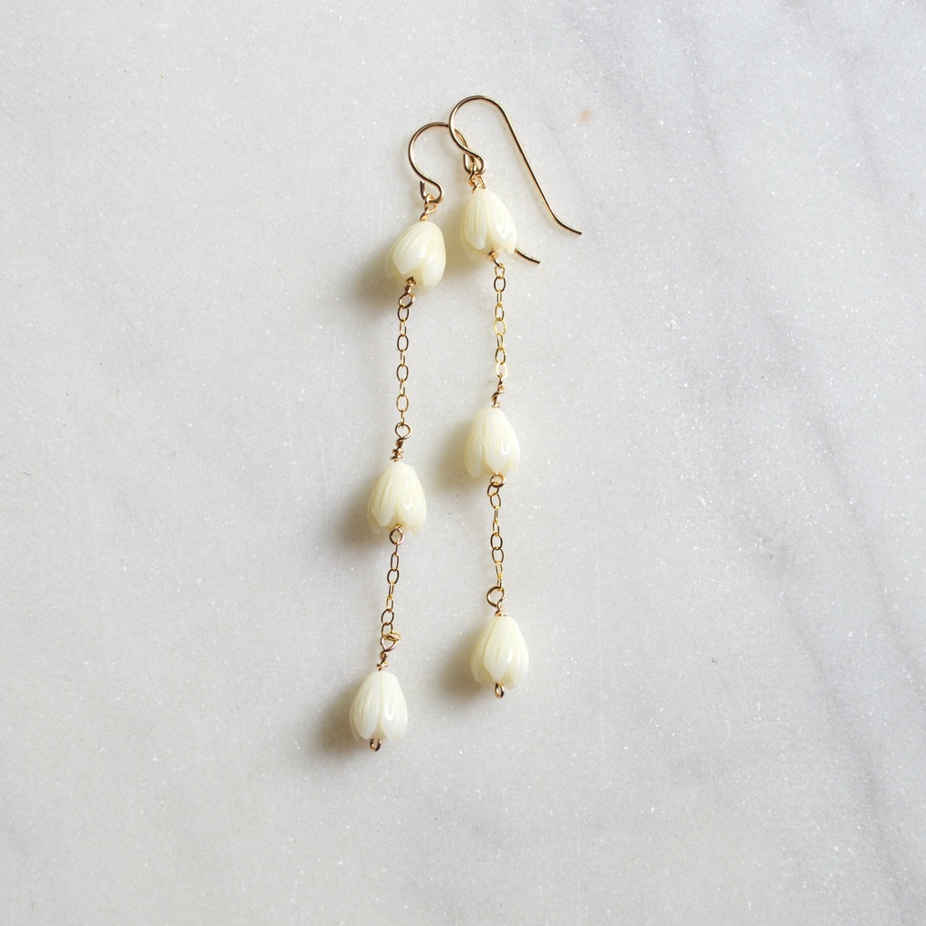 Triple Pikake Earrings