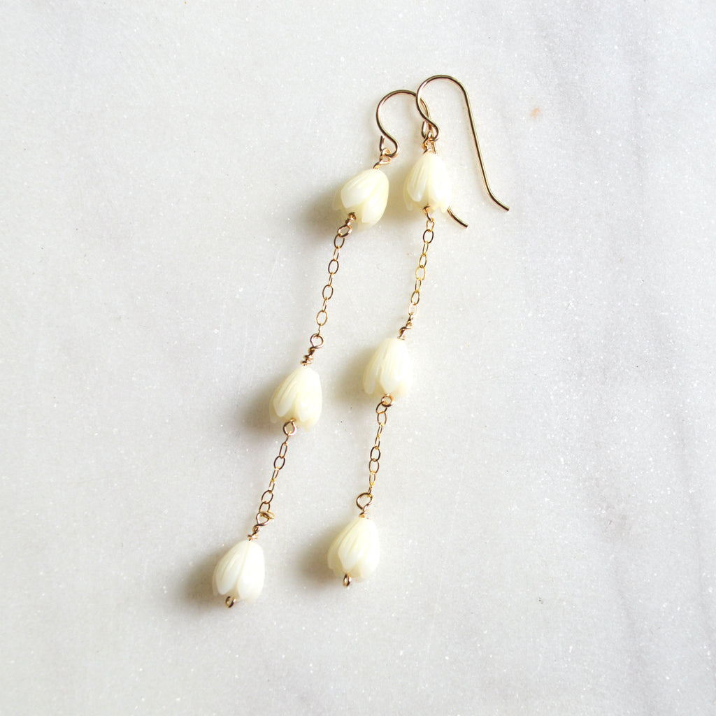 Triple Pikake Earrings