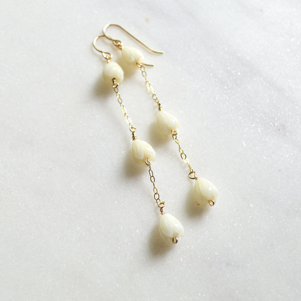 Triple Pikake Earrings