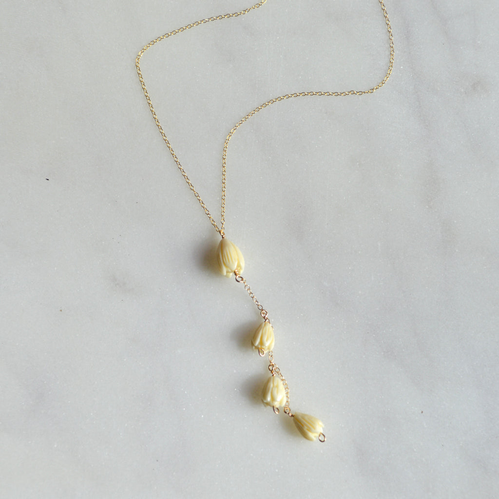 Pikake Lariat Necklace