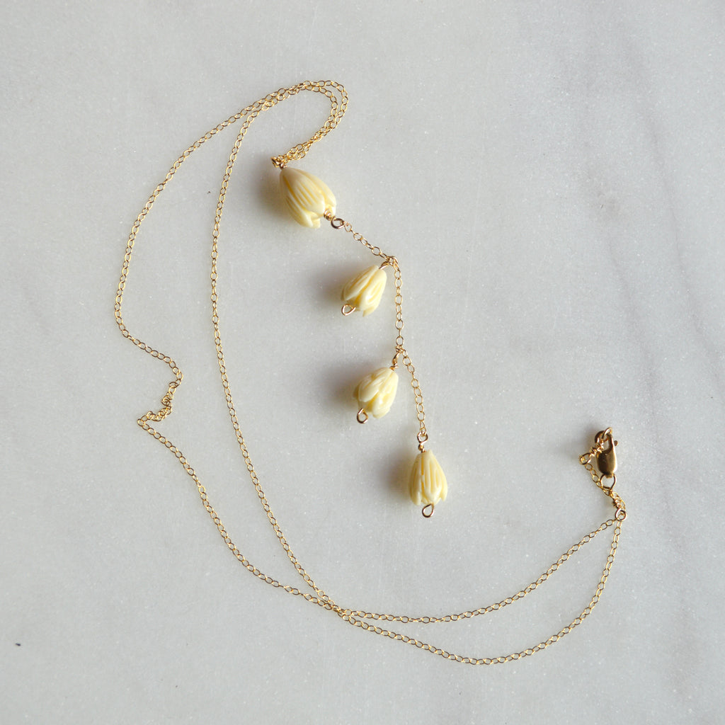 Pikake Lariat Necklace