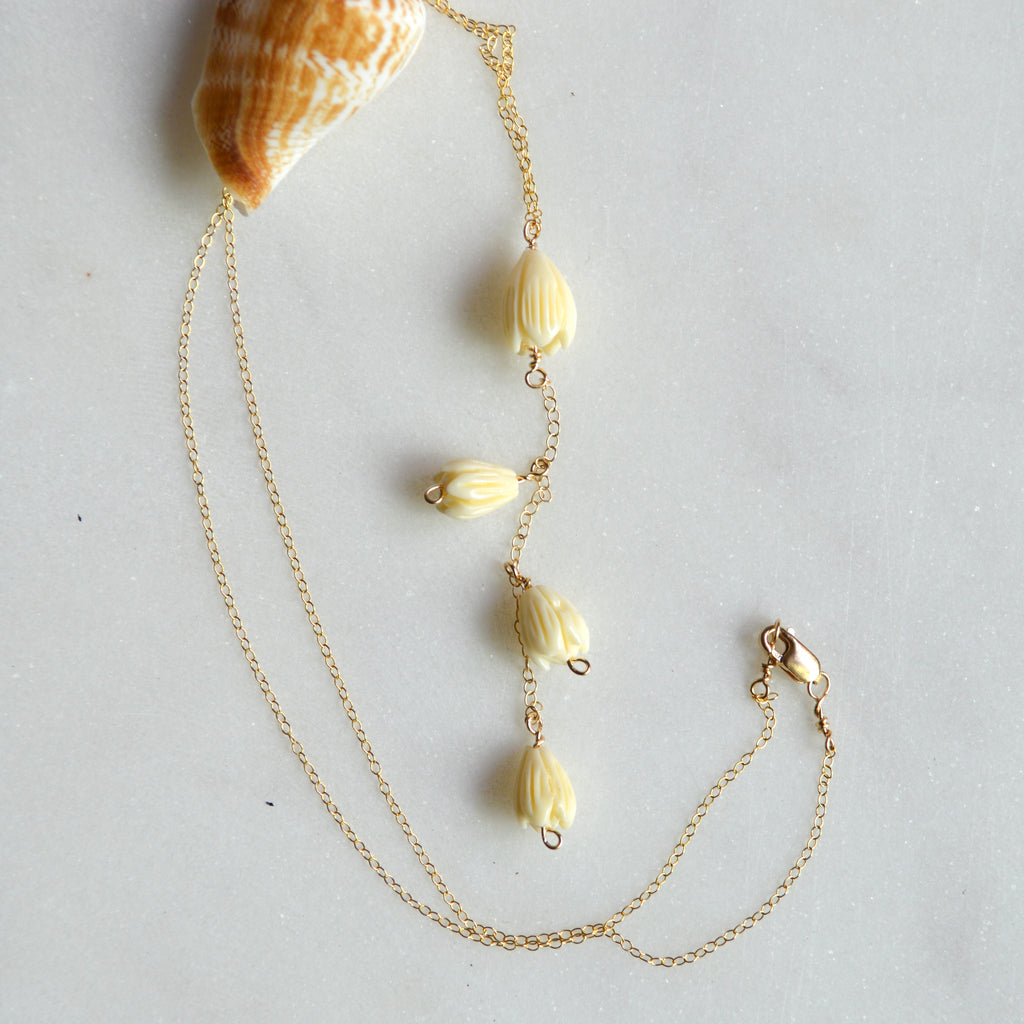 Pikake Lariat Necklace