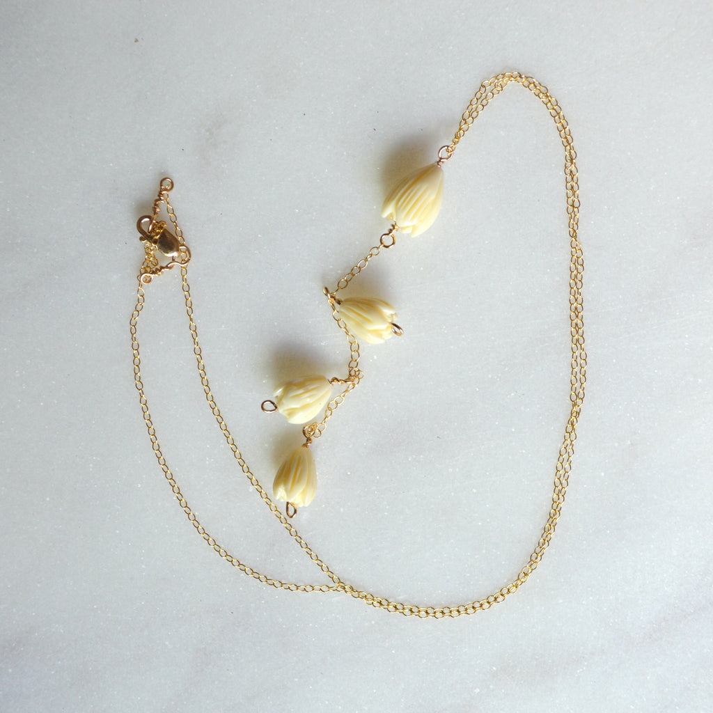 Pikake Lariat Necklace