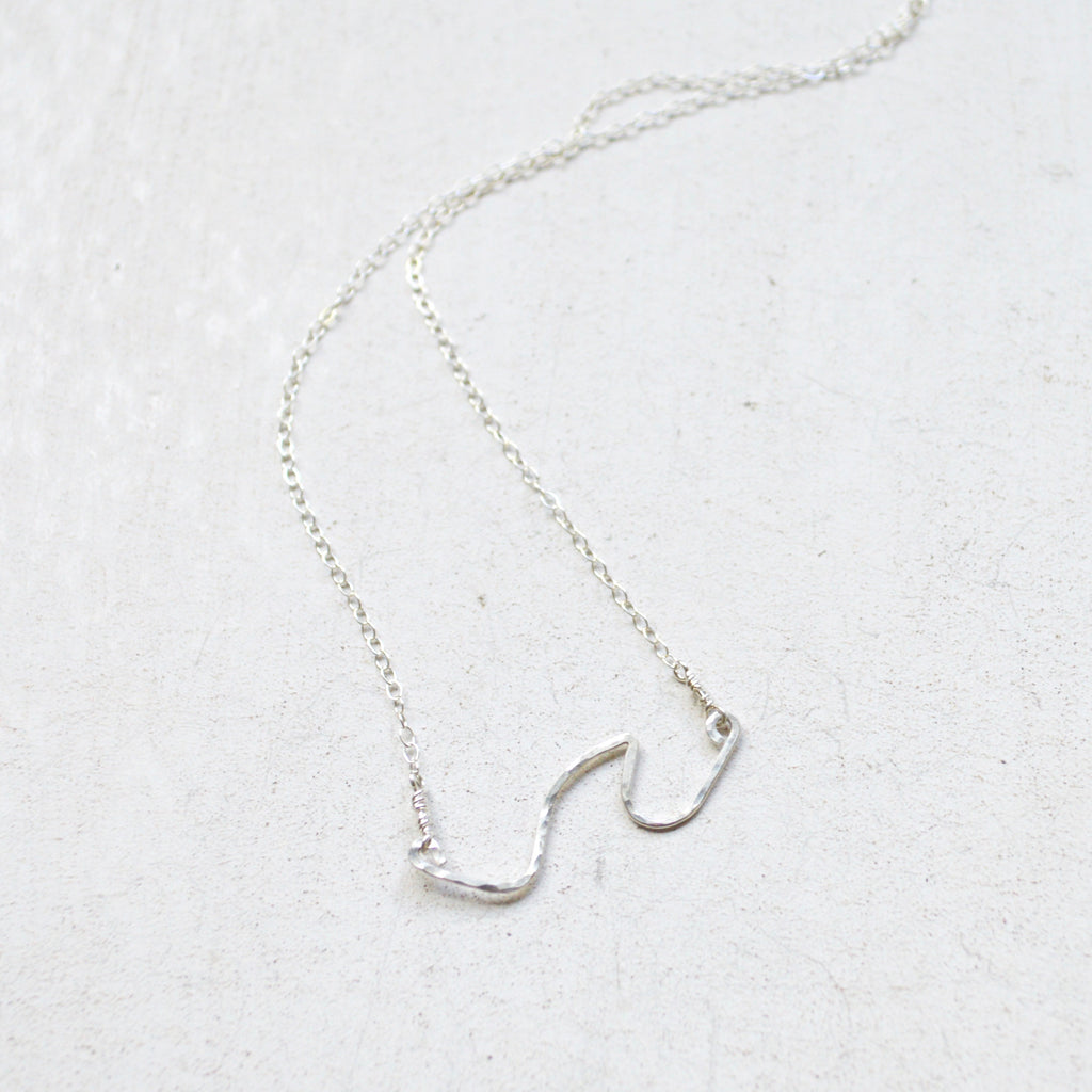 Wave Necklace in Sterling
