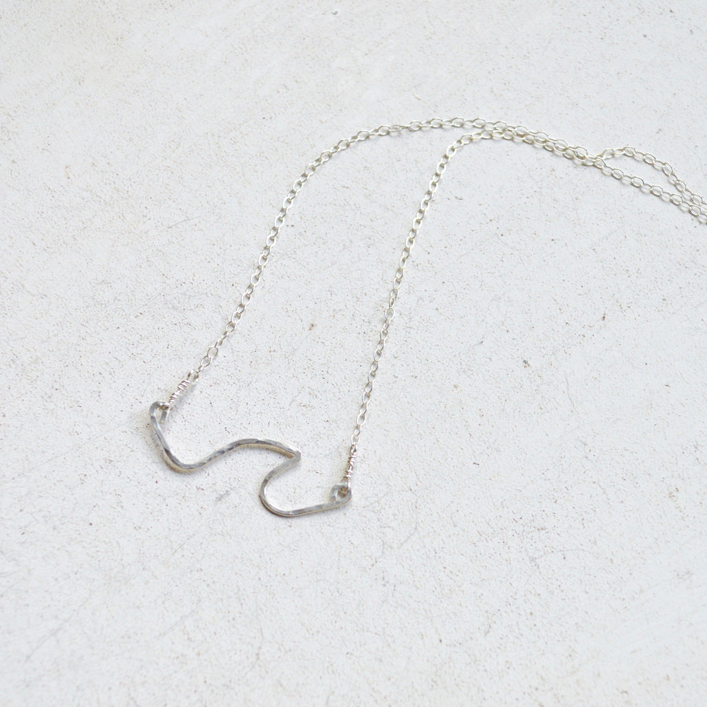 Wave Necklace in Sterling
