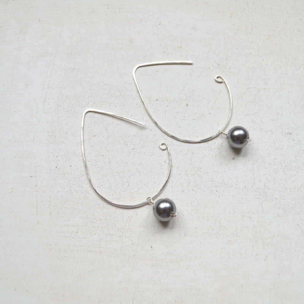 Swarovski Pearl Earrings in Sterling