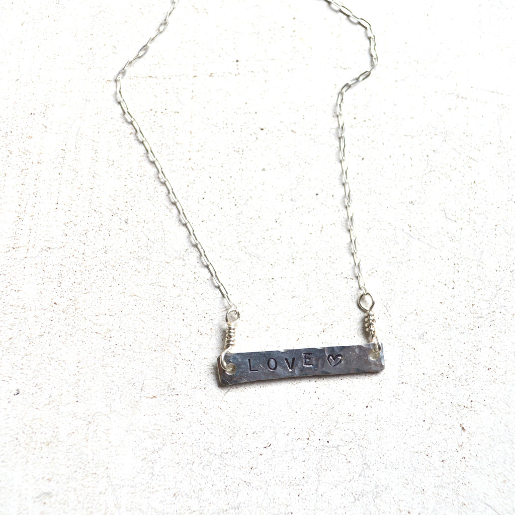 Stamped with Love Necklace