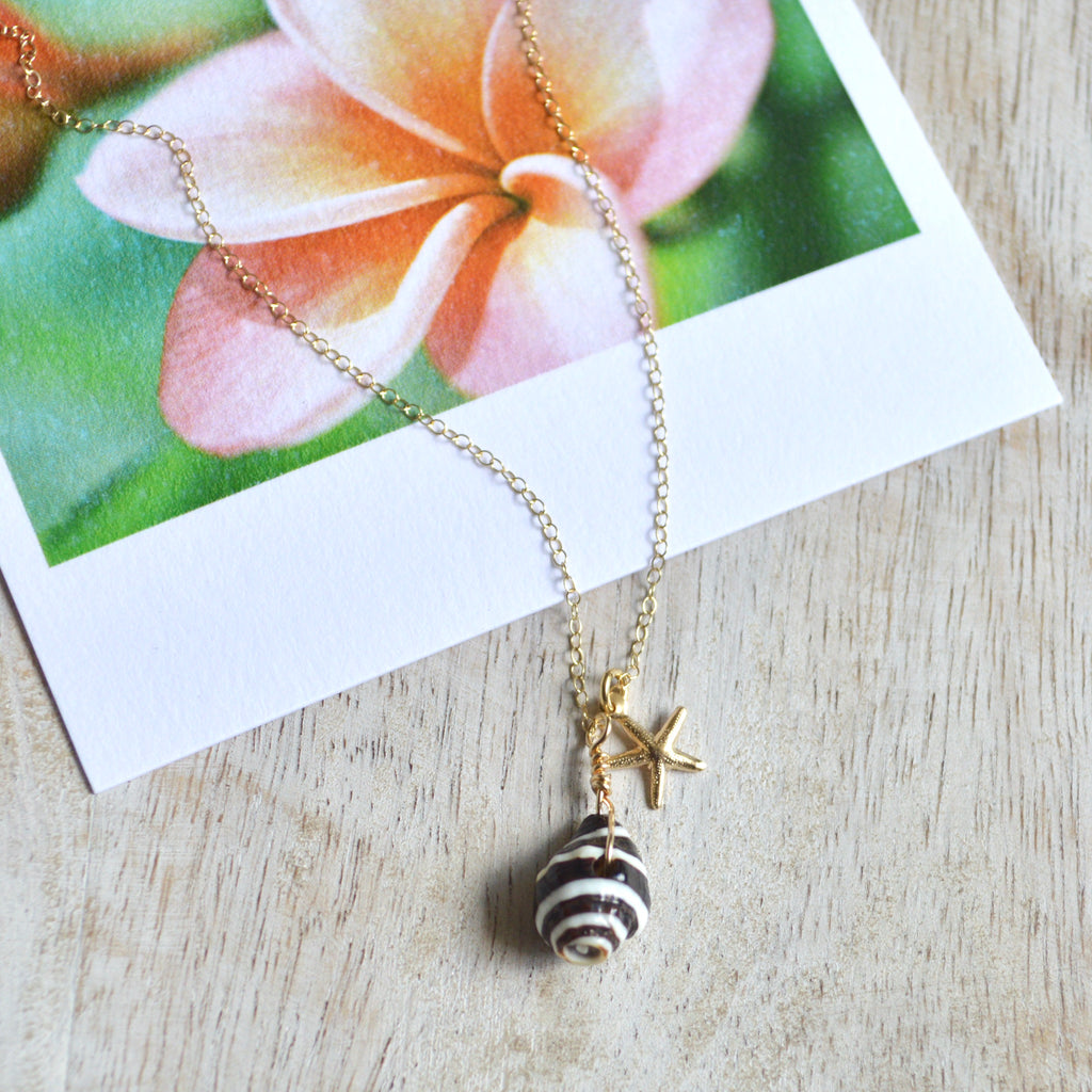 Pyrene Shell & Starfish Necklace