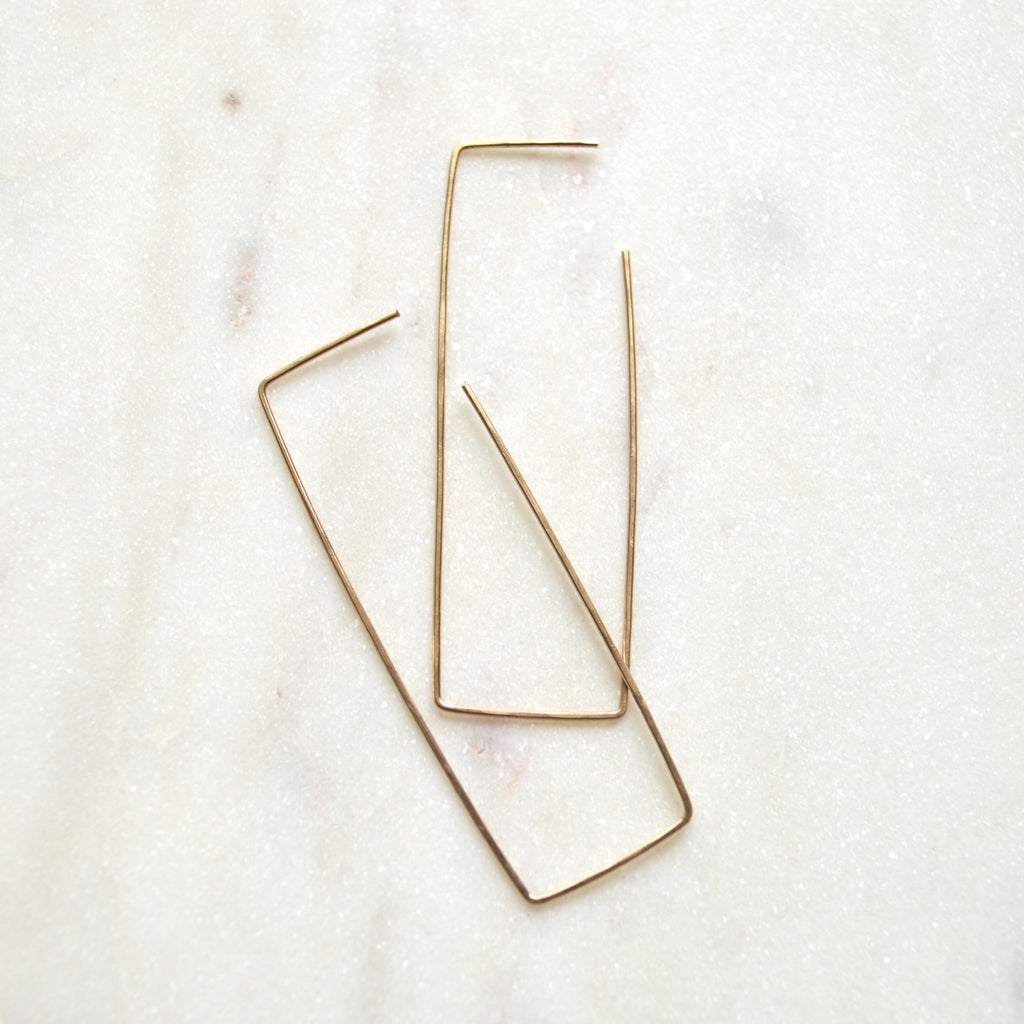 Rectangle Wire Earrings