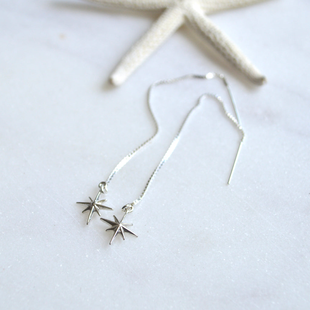 Star Threader Earrings