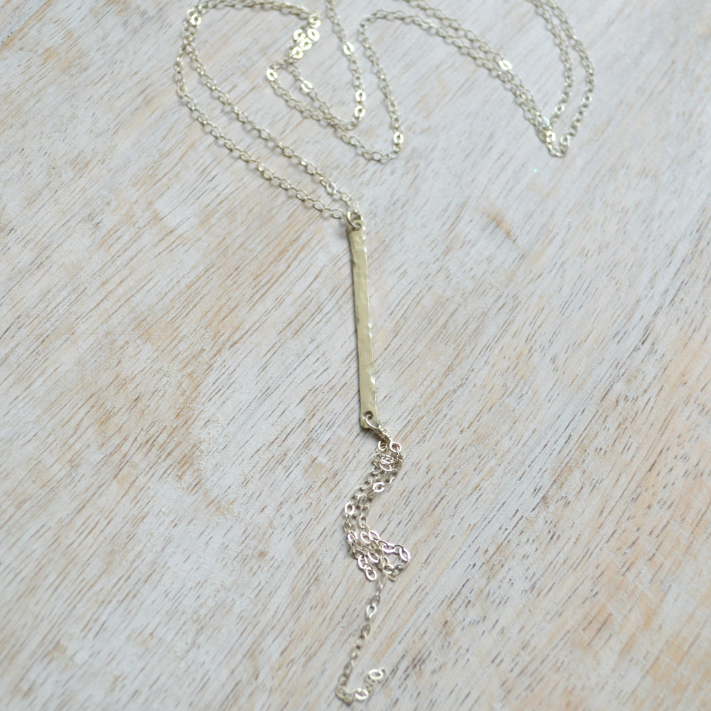 Sterling  Bar Chain Necklace