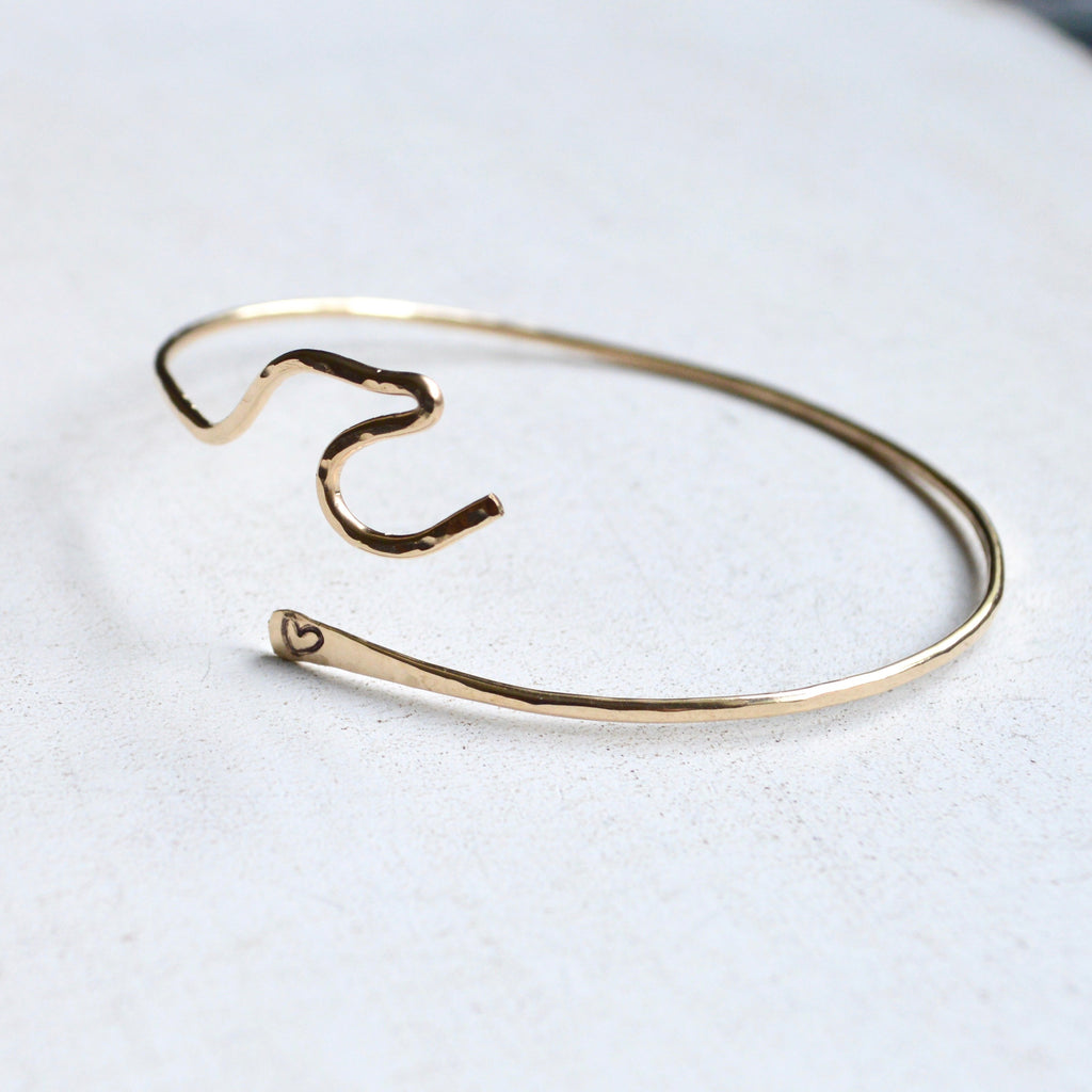 Wave Cuff in Gold or Sterling
