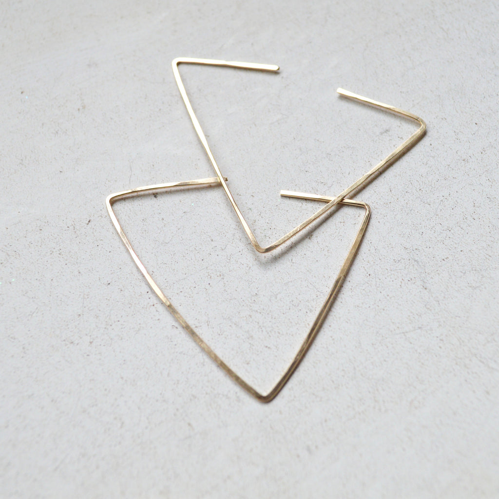 Gold Filled Geometric Earrings