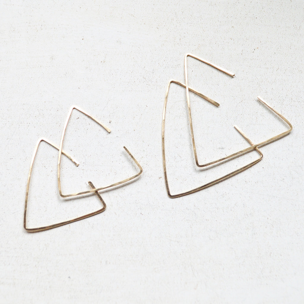 Gold Filled Geometric Earrings